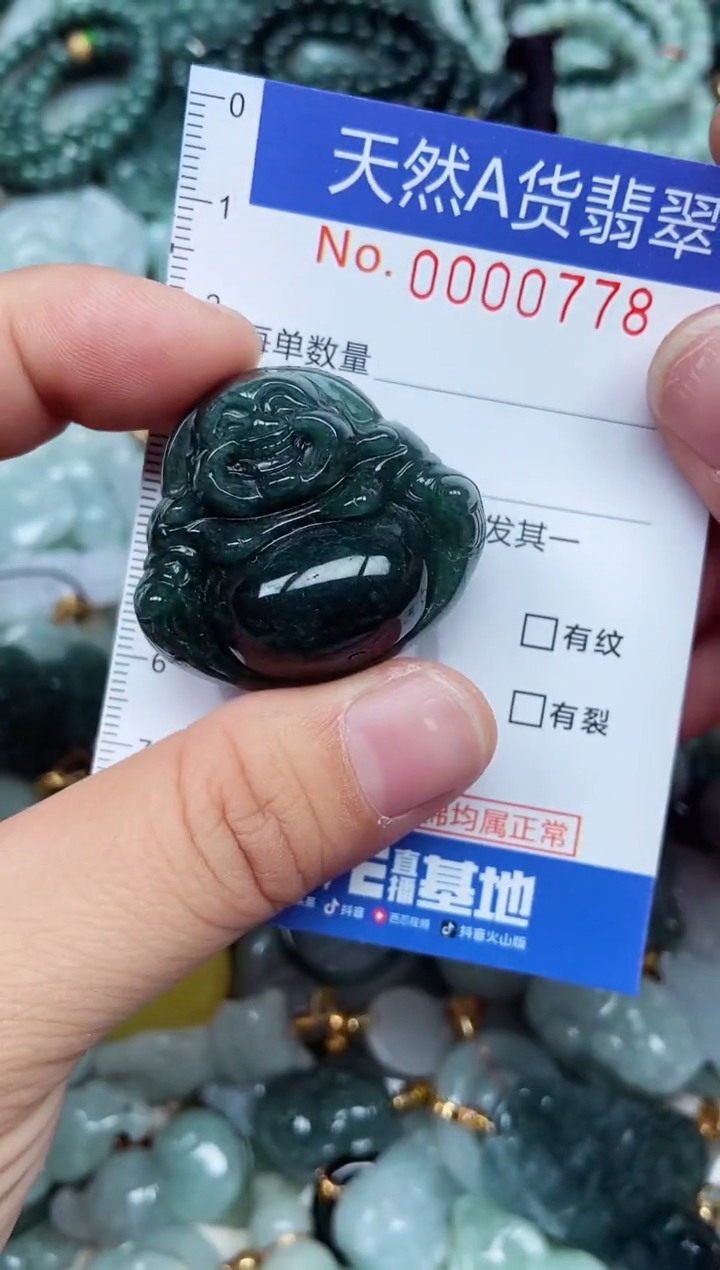 翡翠未镶嵌吊坠(不含链)翡翠