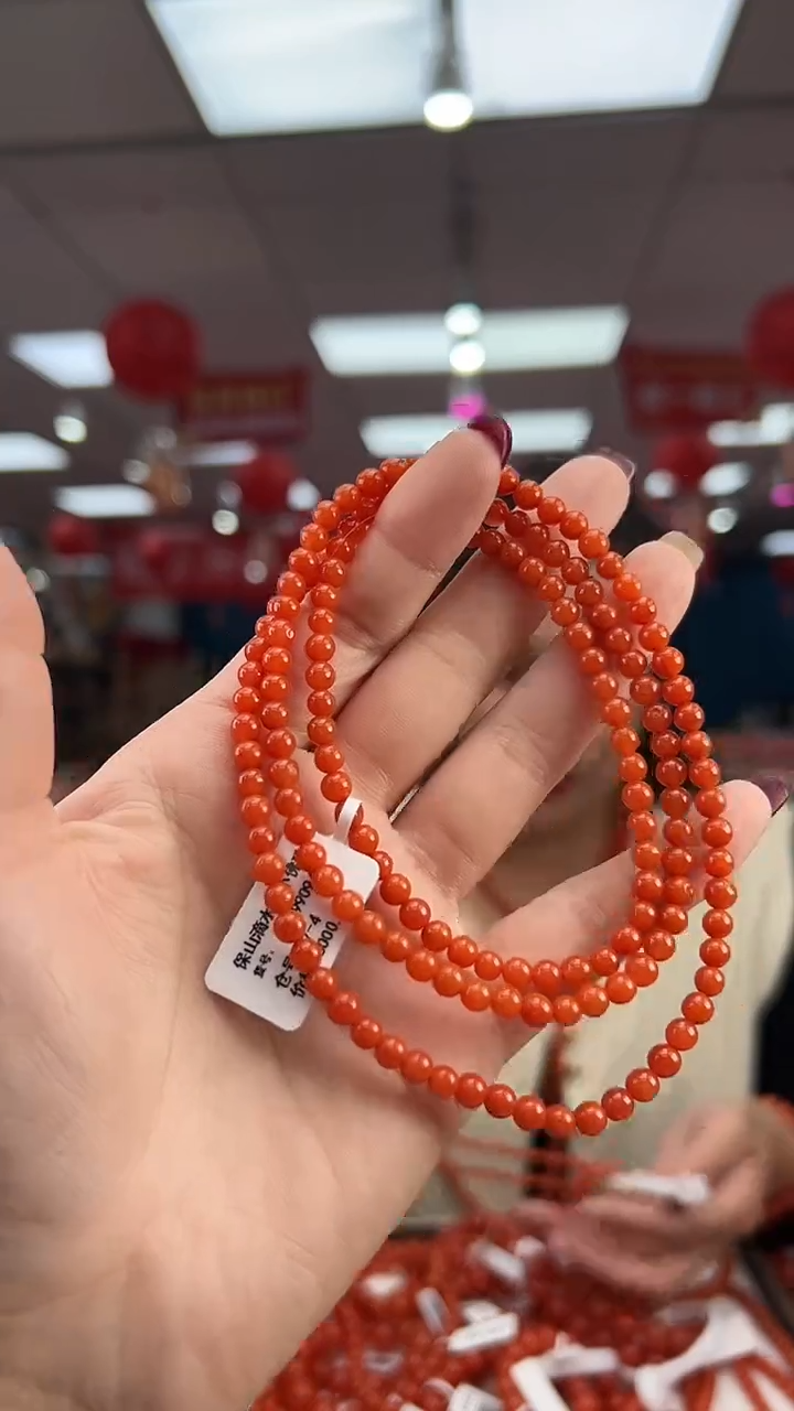 【闪购商品】南红玛瑙珠串未镶嵌多样发其一/4/HS9990942