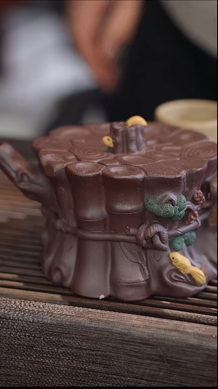 茶壶紫砂全手一捆柴 400cc