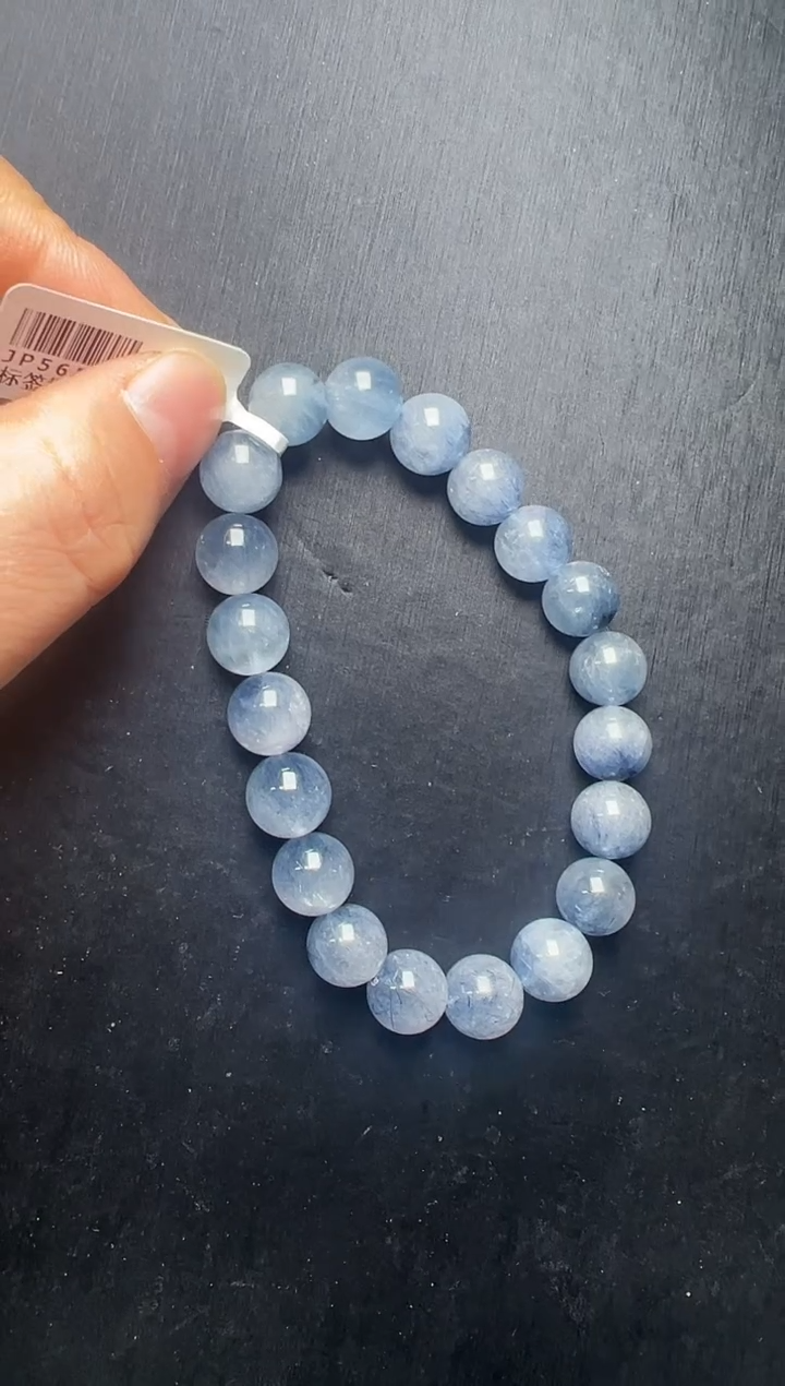 未镶嵌手串水晶蓝发手串10mm+ JP56535 