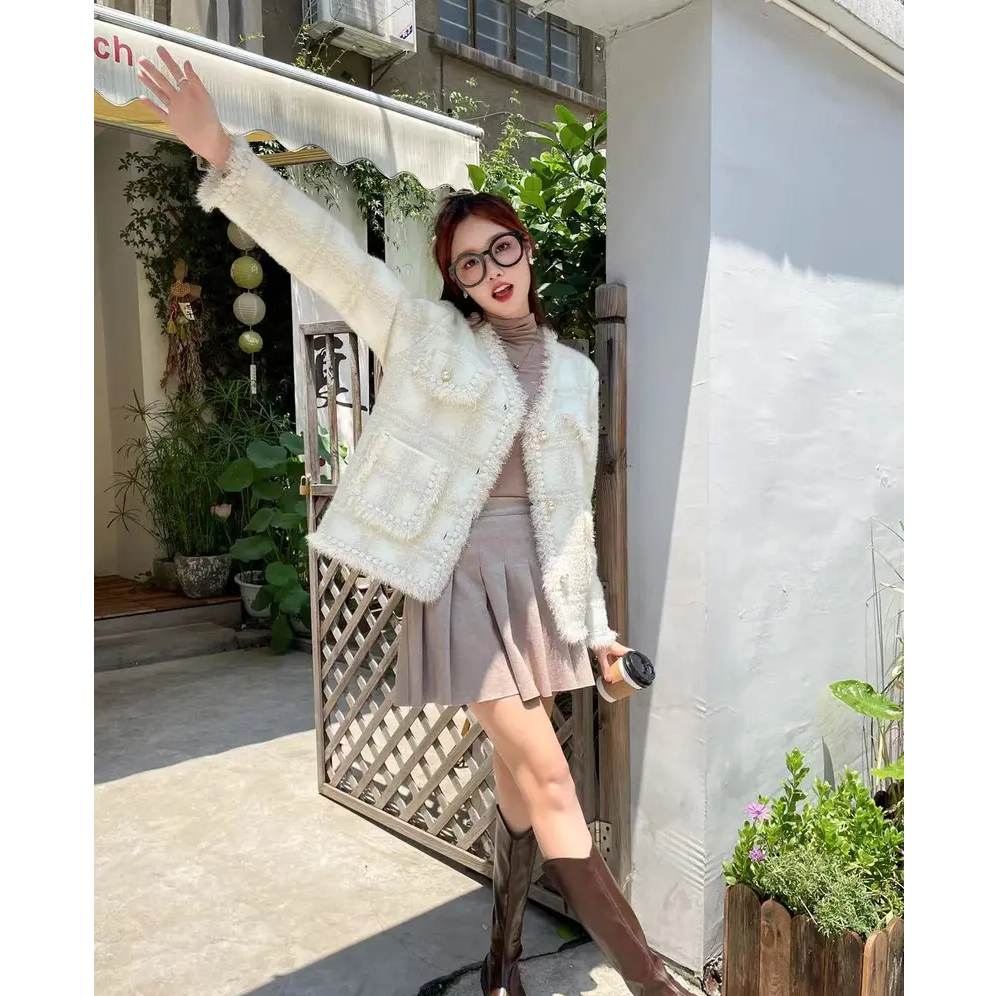 【张哥精选】新款气质时尚轻奢女装小香风外套-1045