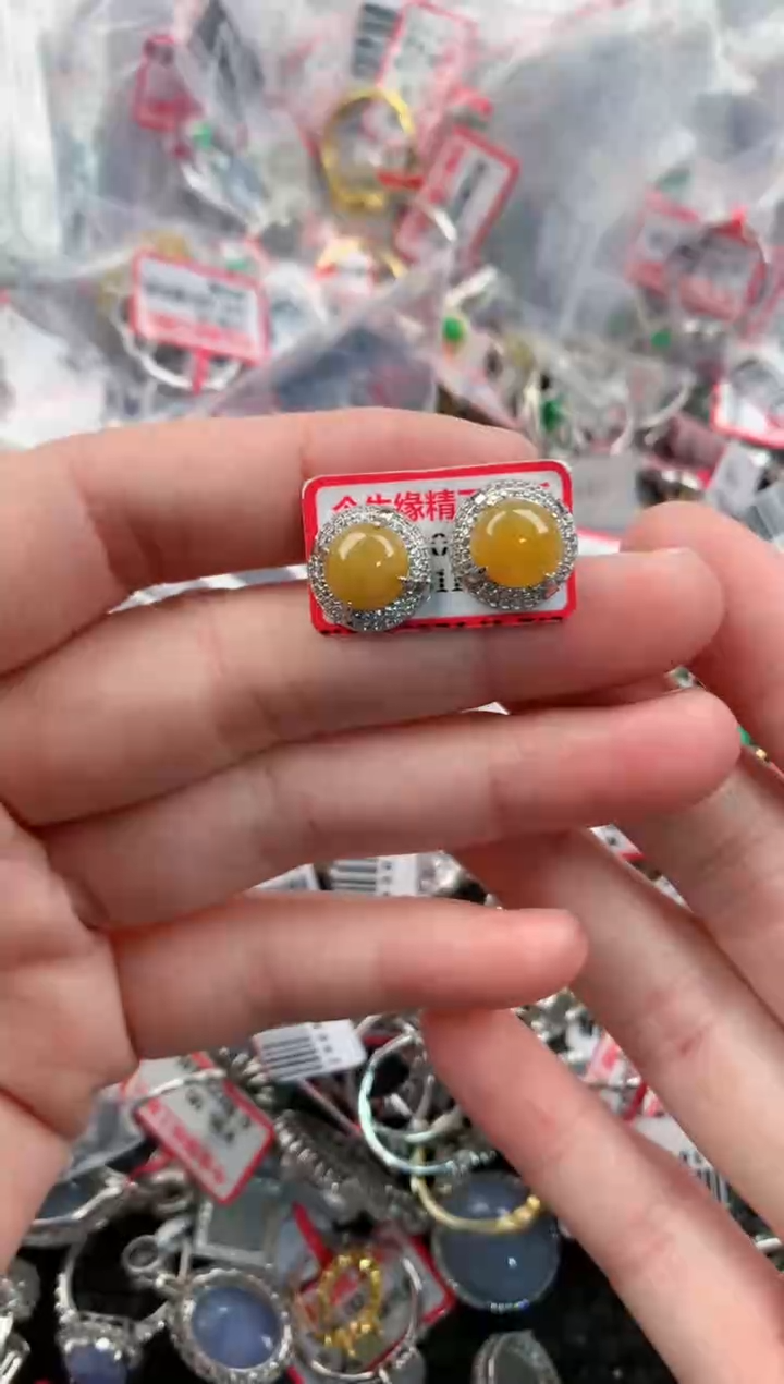 银S925镶嵌戒指翡翠222-----8
