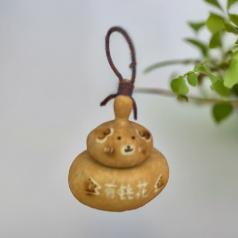 手工创意钱袋葫芦可爱表情手机链车挂包挂装饰