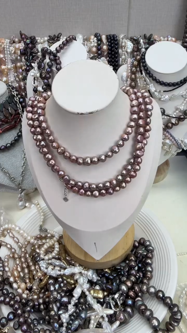 颈饰银S925镶嵌淡水珍珠1