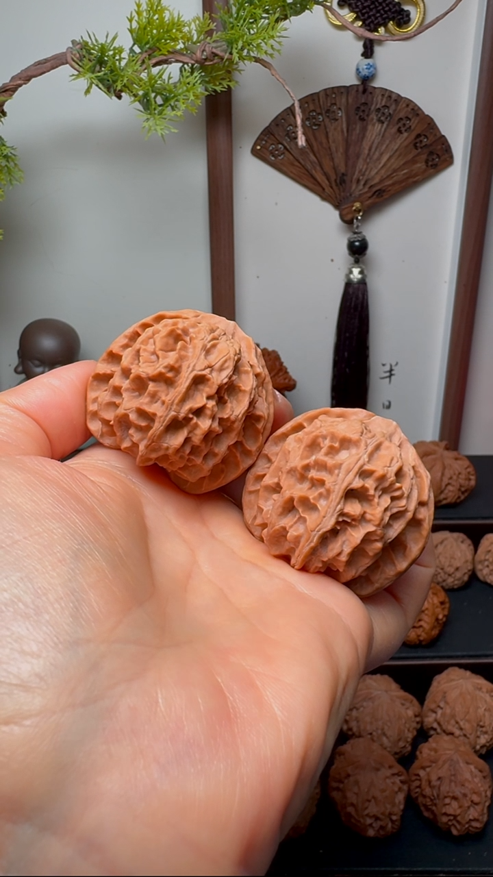 把件文玩核桃苹果园货头 边43