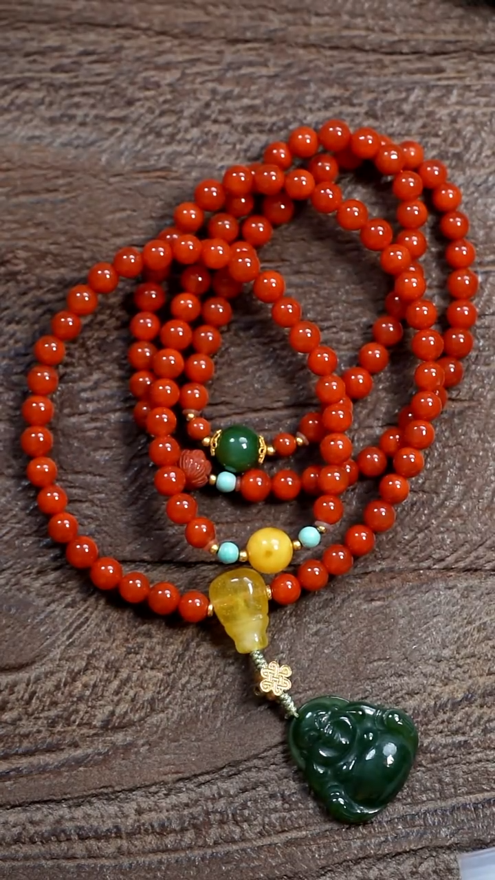 未镶嵌南红玛瑙挂件LUCS-13  微沁