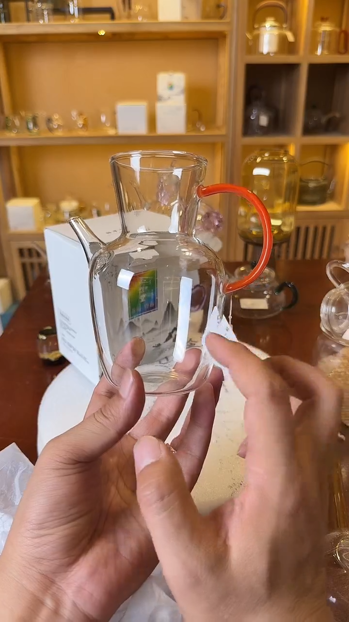 茶杯紫砂橘红大执壶