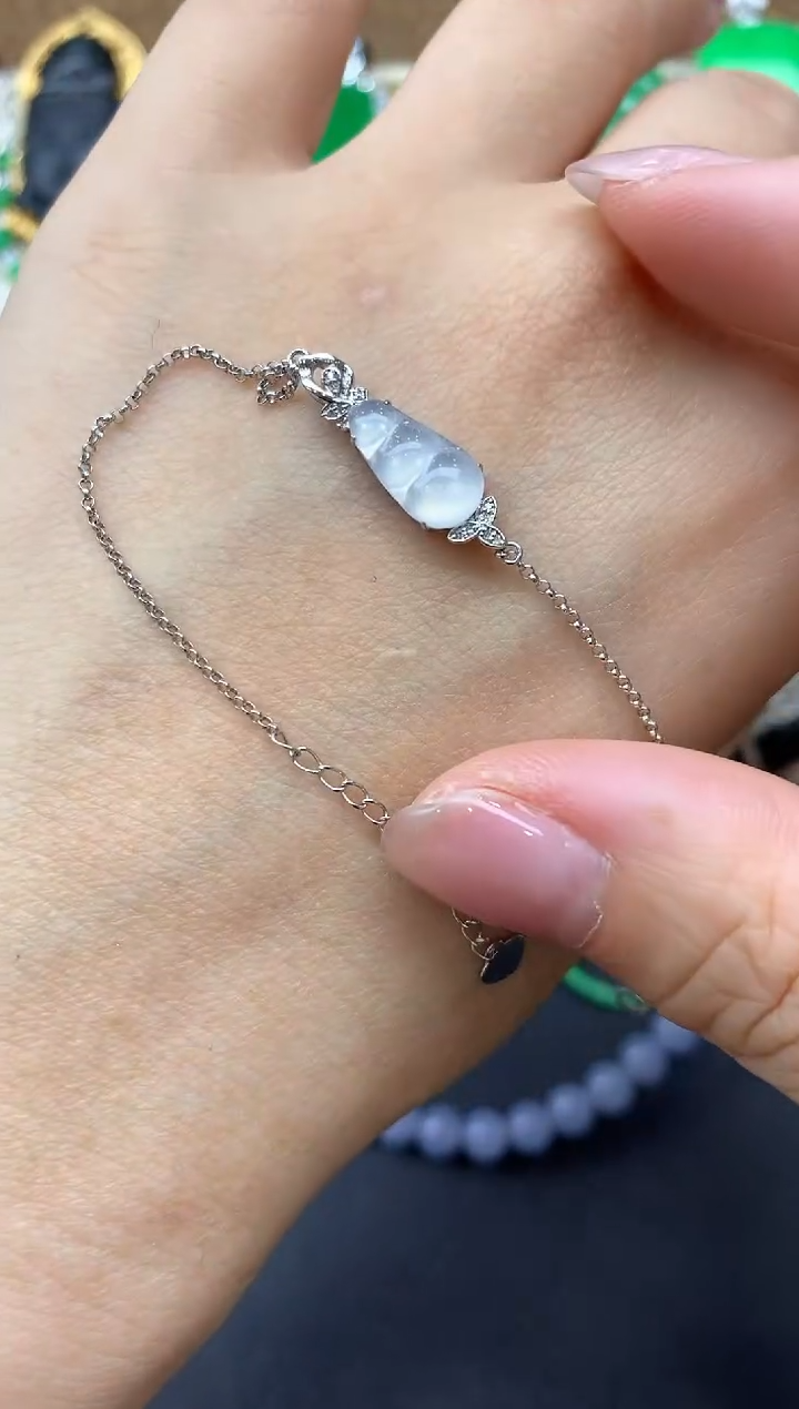 【闪购商品】翡翠手串18K金镶嵌118-中国好珍宝