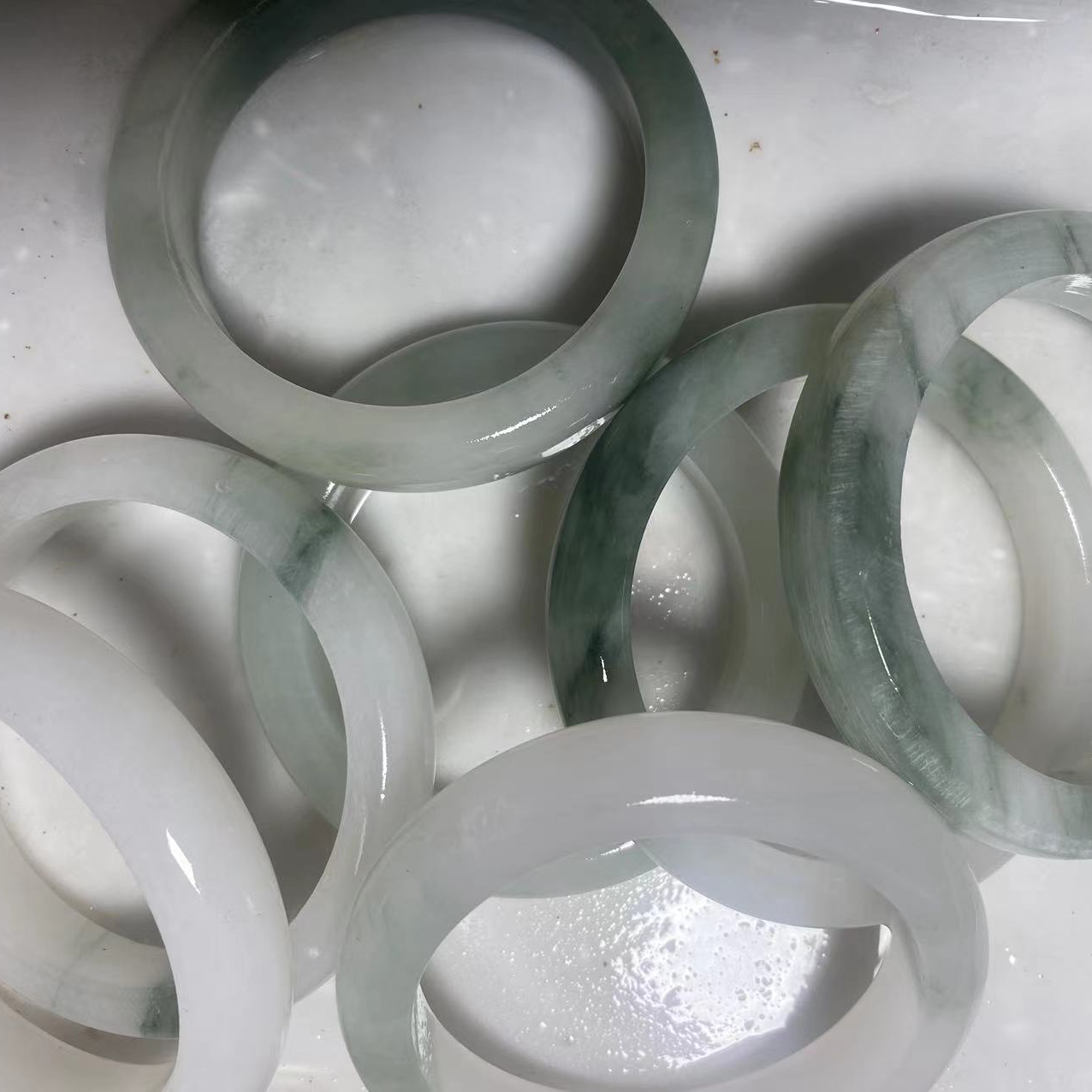 定制新疆金丝玉天山翠大圈口【多样性发货 拍一发一】