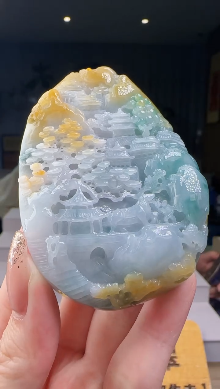 翡翠未镶嵌吊坠(不含链)CC@@960Q3J20093