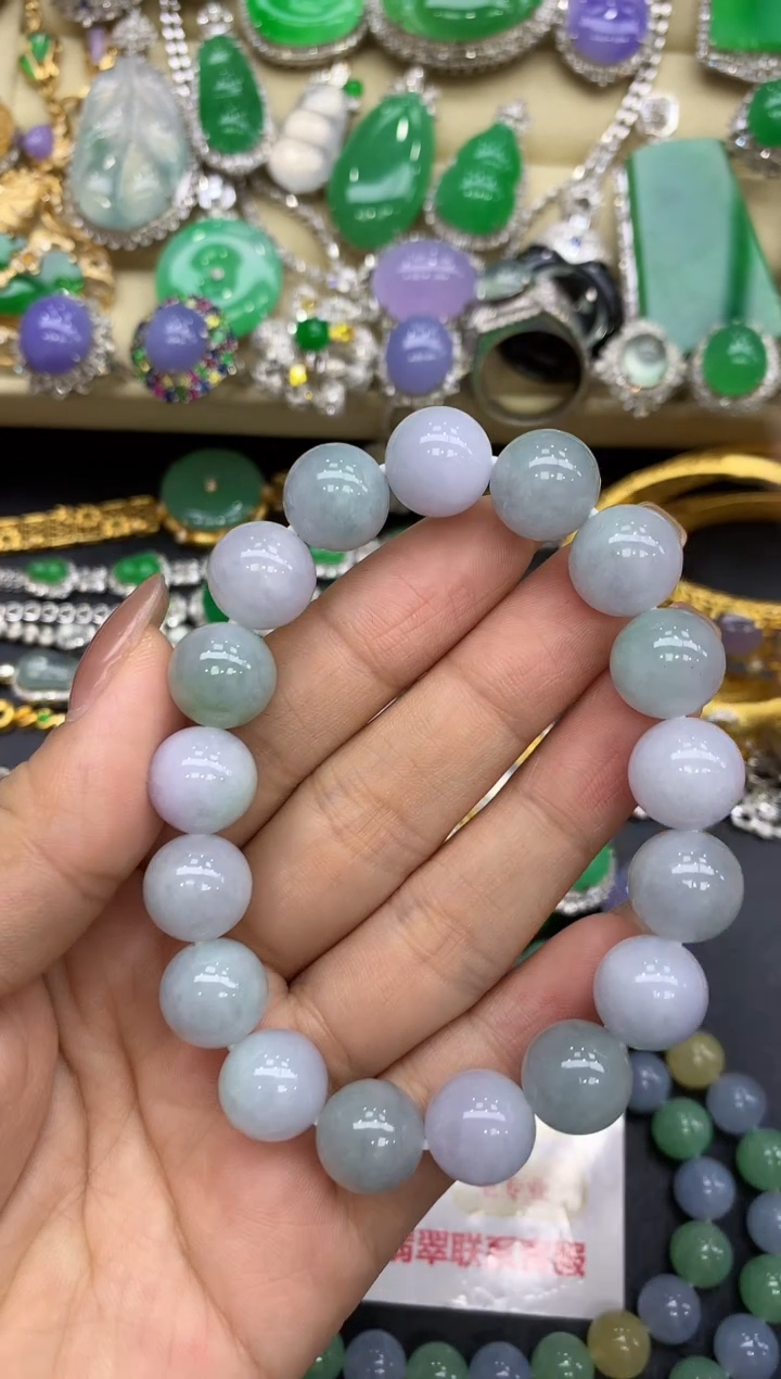 未镶嵌手串翡翠386-中国好珍宝