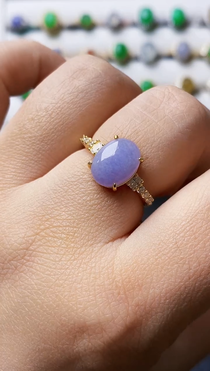 银S925镶嵌戒指翡翠1568