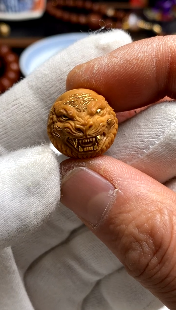 【闪购商品】猴头核桃手串雨墨臻至老虎