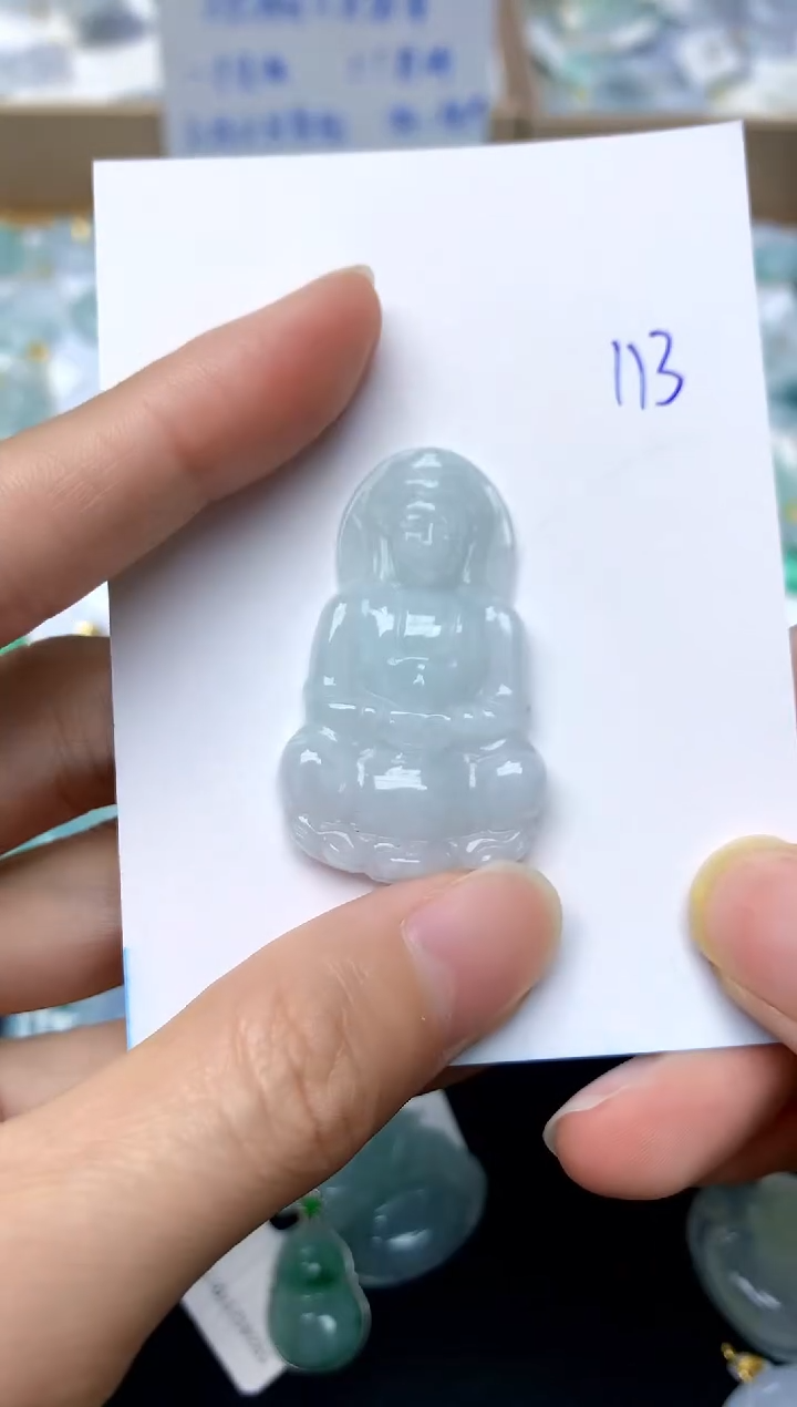 【闪购商品】翡翠颈饰未镶嵌113天然A货翡翠