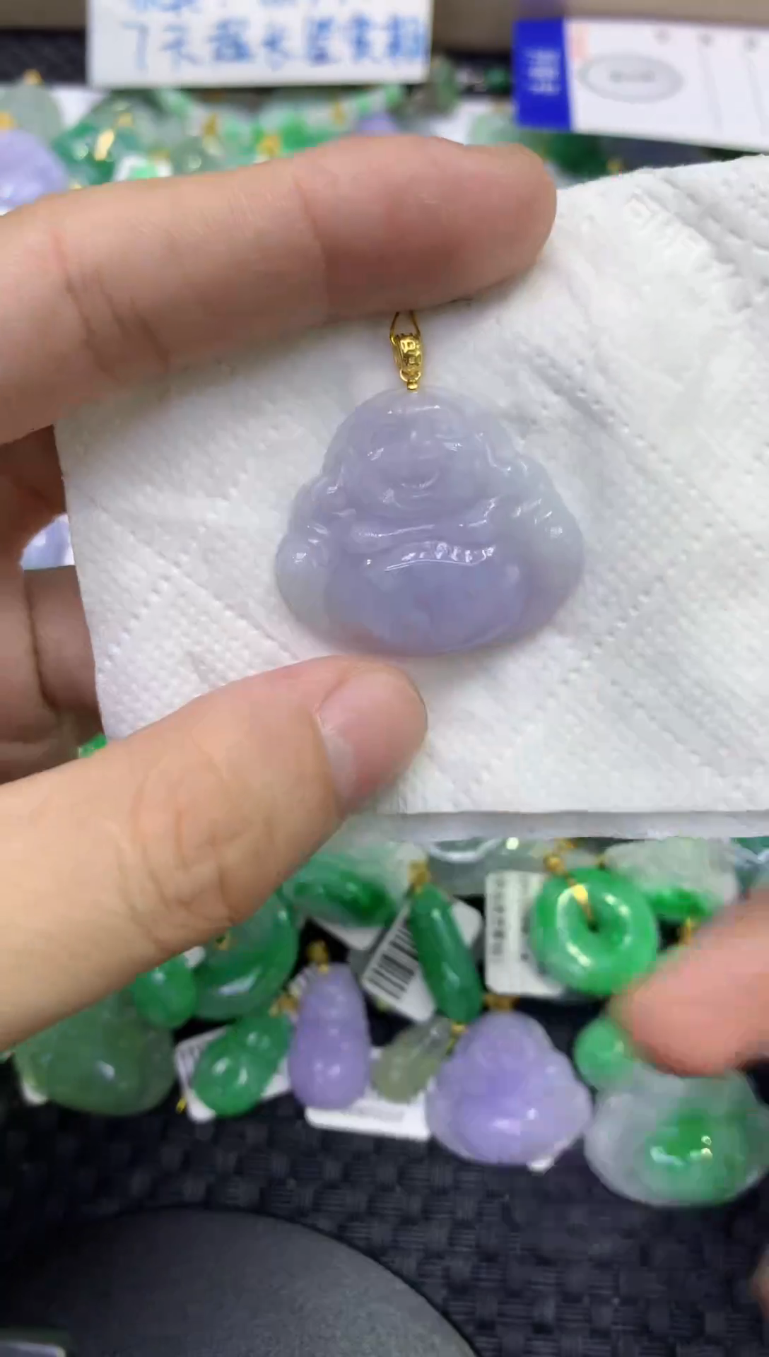 颈饰未镶嵌翡翠天然缅甸A货翡翠