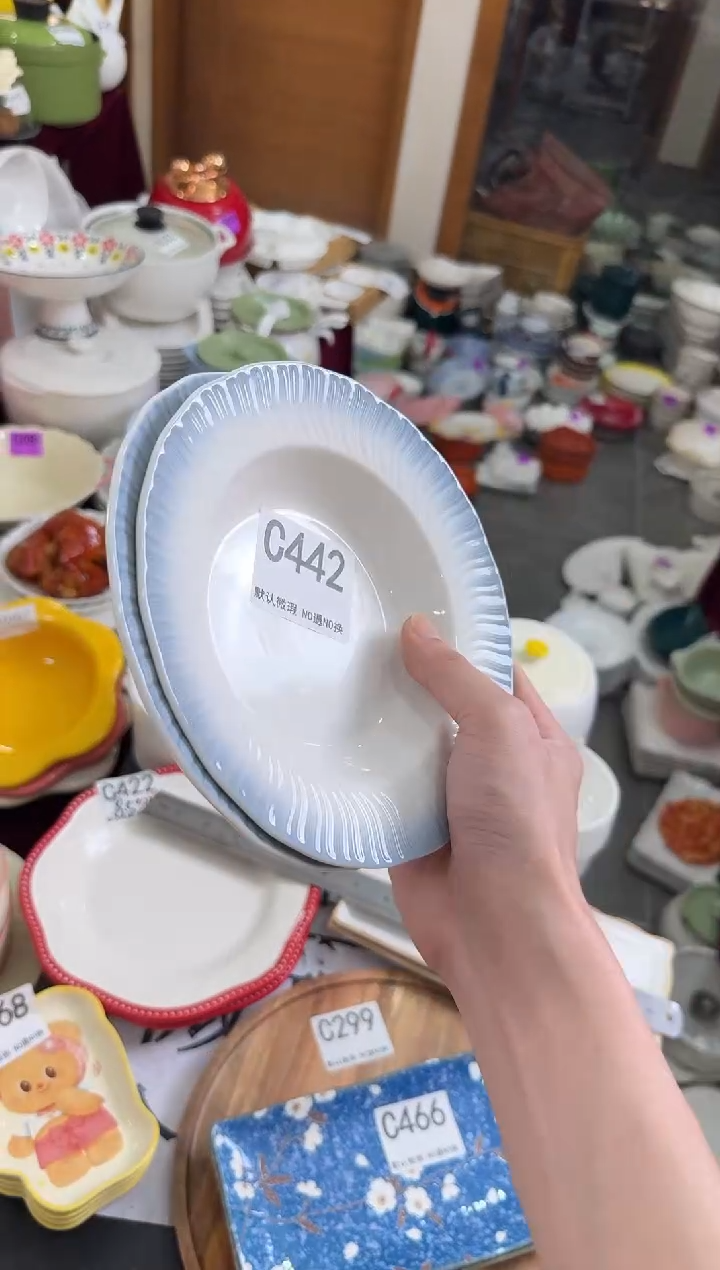 摆件陶C442-2 陶瓷餐具库存微瑕