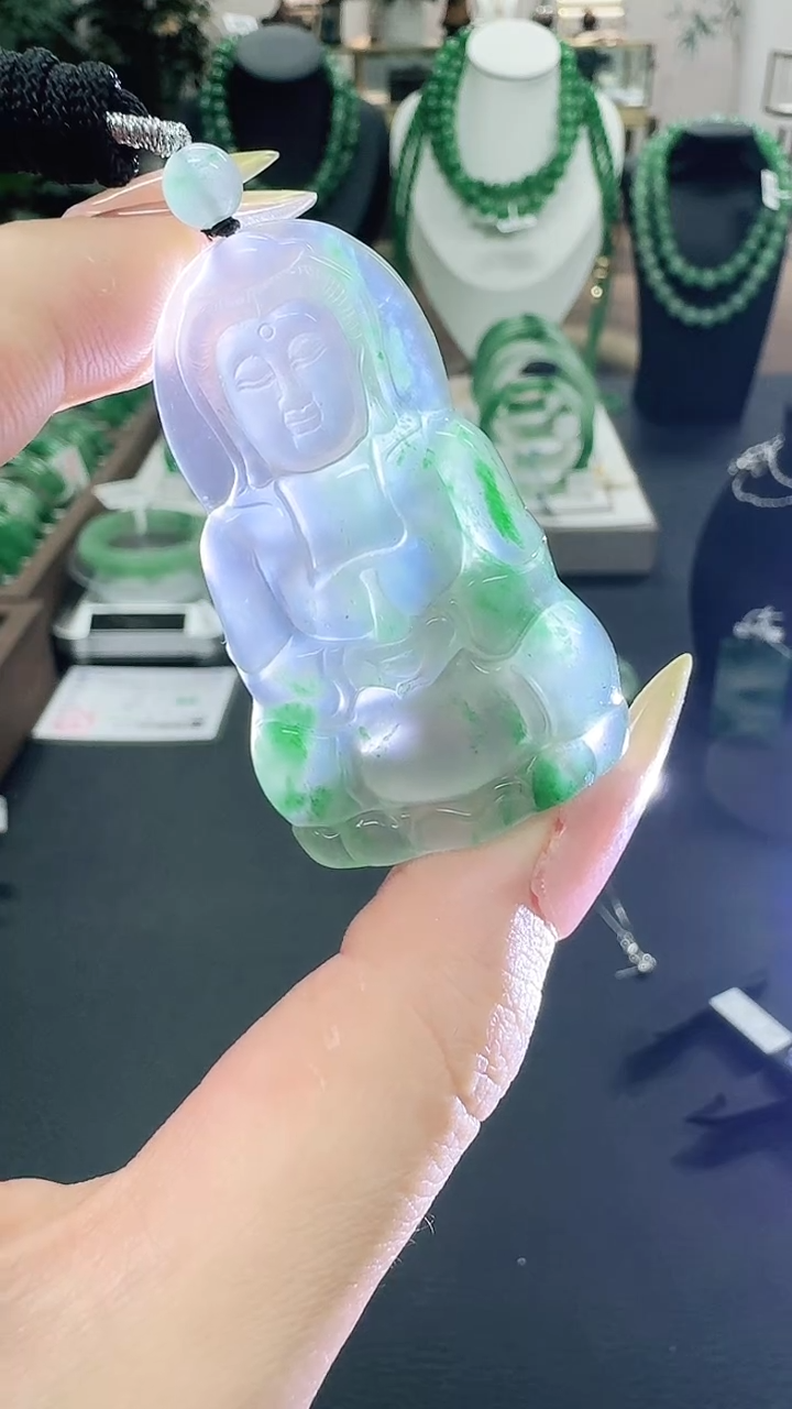 未镶嵌1石英质玉（非洲翠）小**货/9272