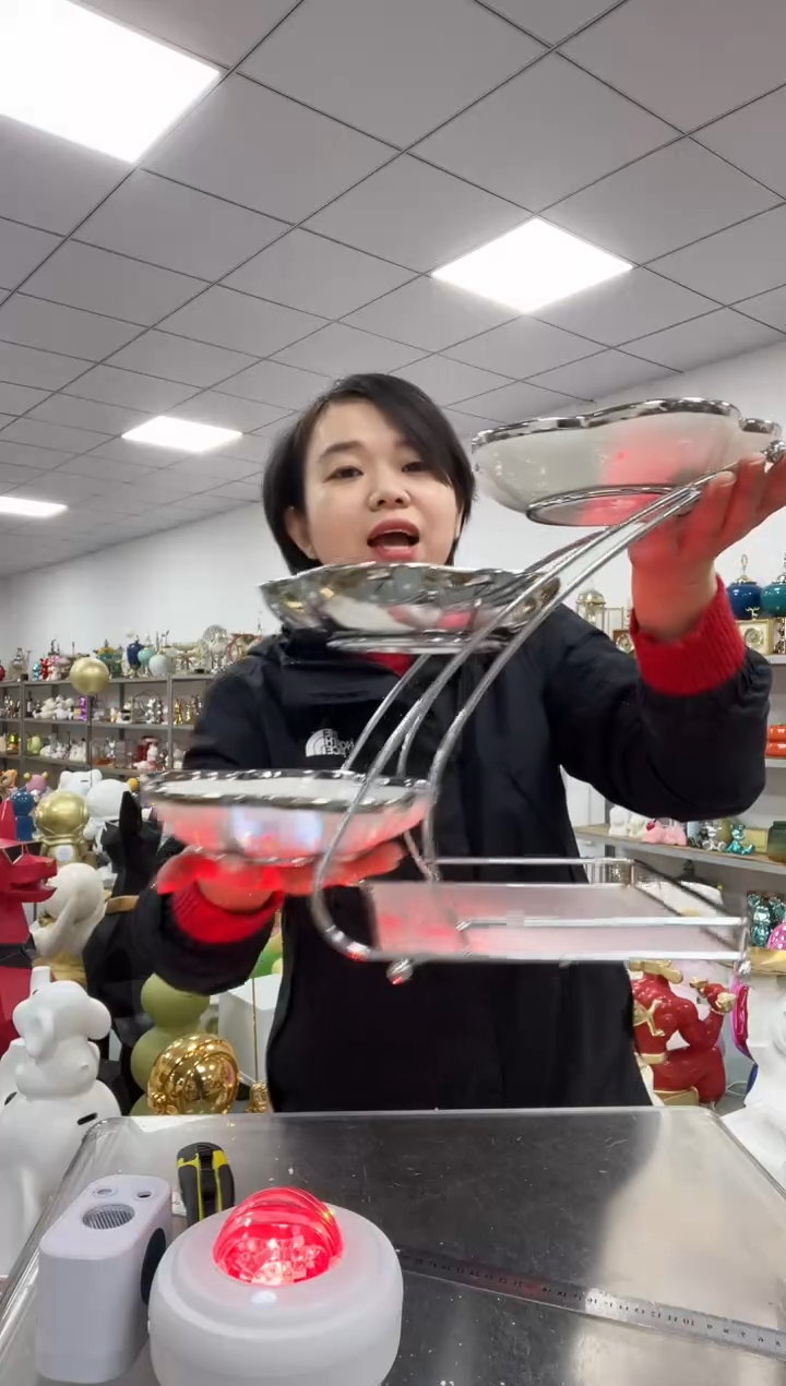 【闪购商品】悦美花型收纳三层果盘