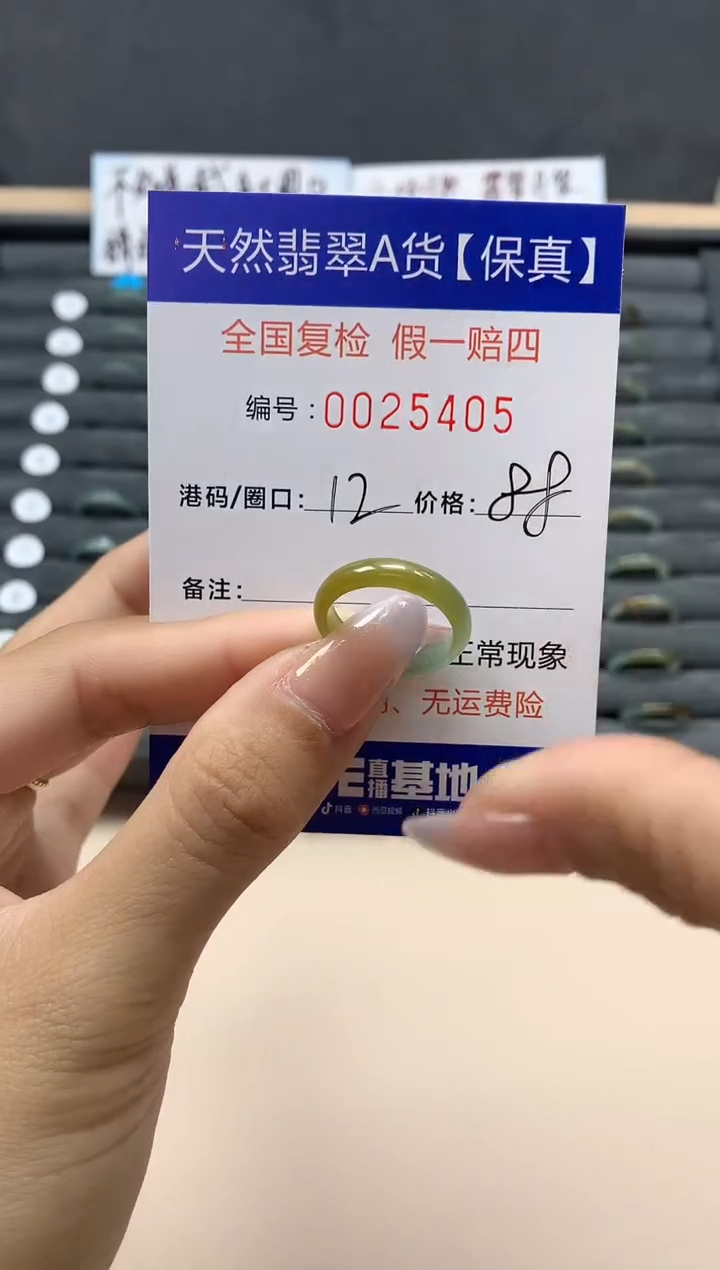 【闪购商品】翡翠戒指未镶嵌天然25405