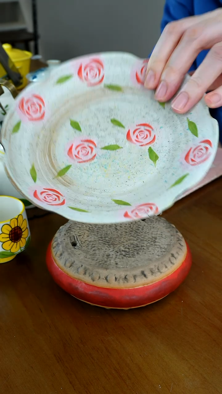 茶瓷物语福利玫瑰花茶盘