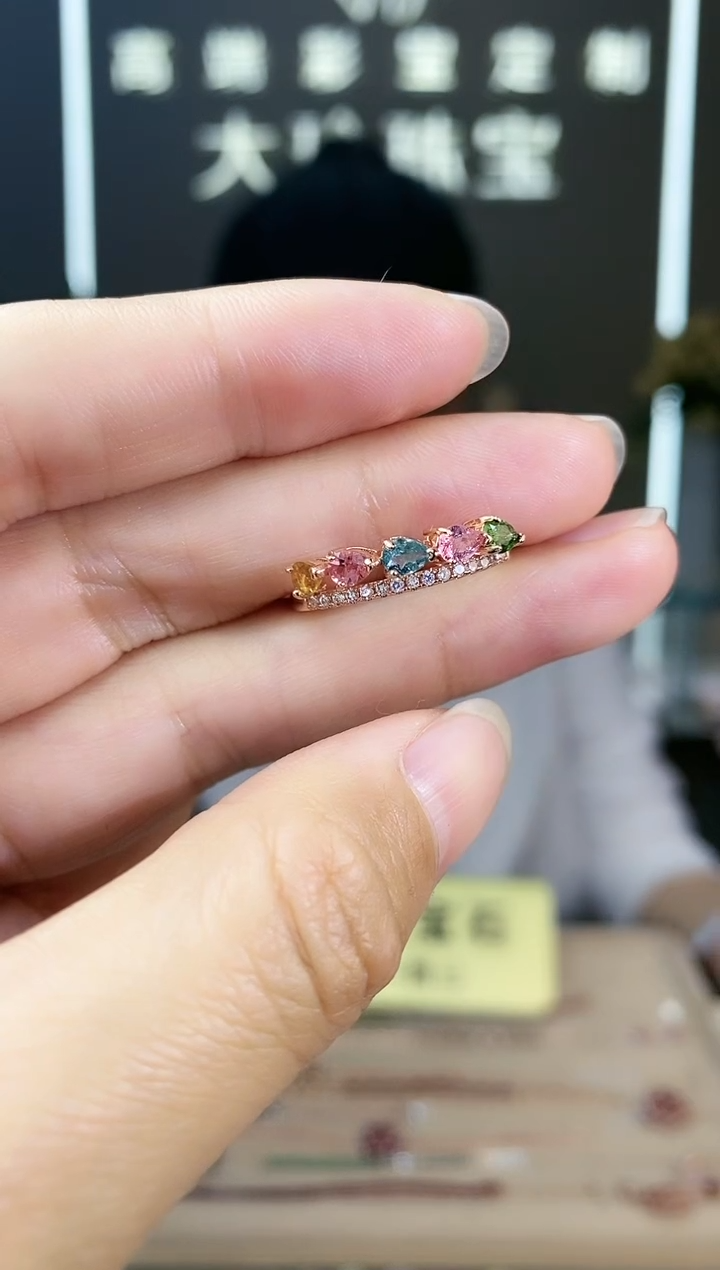 【闪购商品】碧玺手饰银S925镶嵌手饰