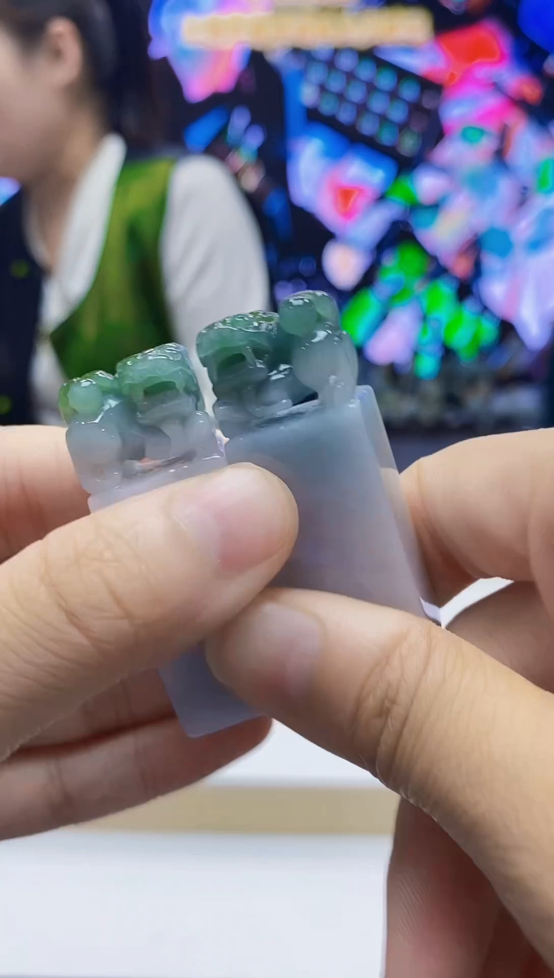 未镶嵌定制翡翠-毛货挂件28