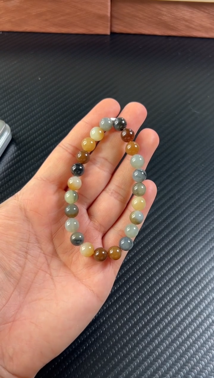 未镶嵌手串和田玉若羌微色差卡8