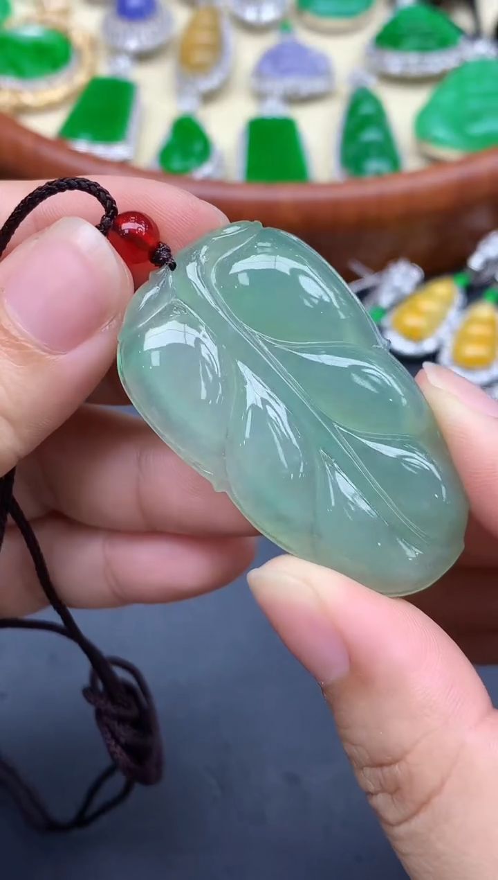 颈饰未镶嵌翡翠108-中国好珍宝