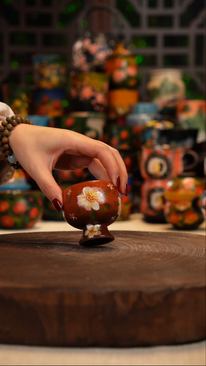  油画   釉下彩  杯子