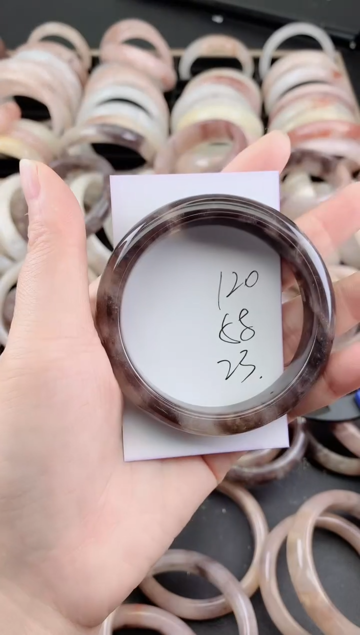 未镶嵌手镯石英质玉（金丝玉）120