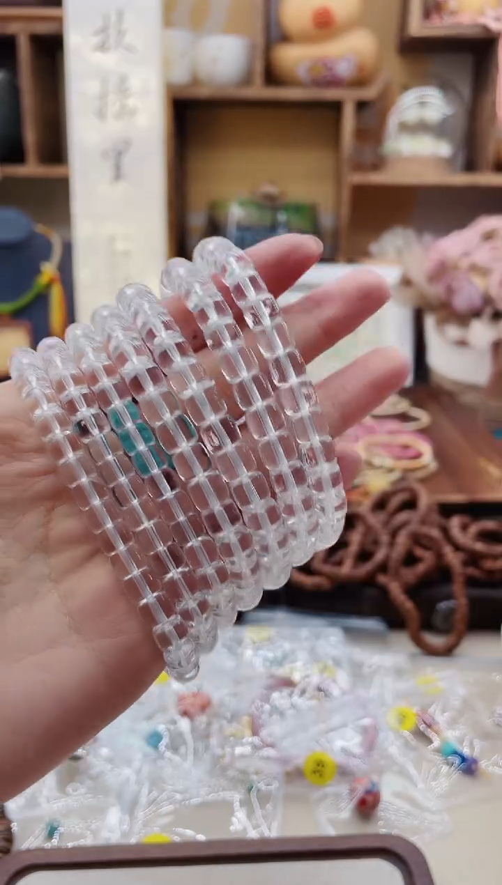 【闪购商品】水晶手链未镶嵌R231白水厚切
