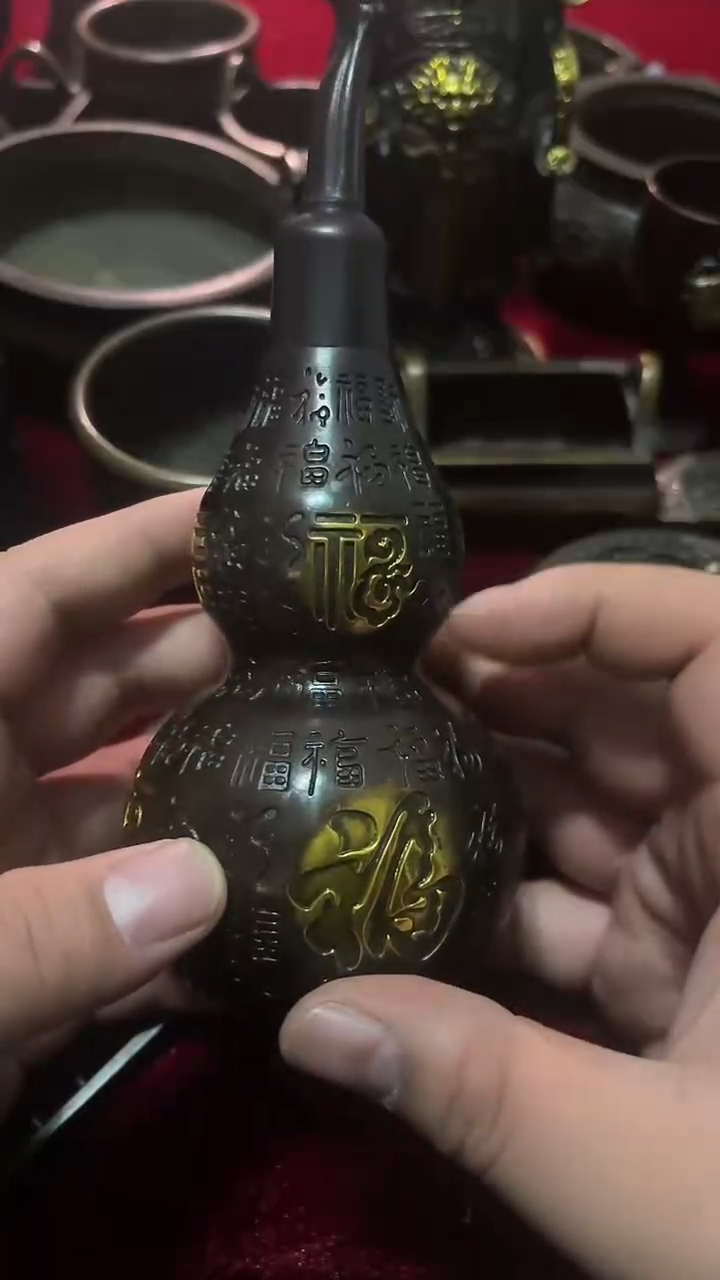 铜摆件葫芦纯铜铜铜