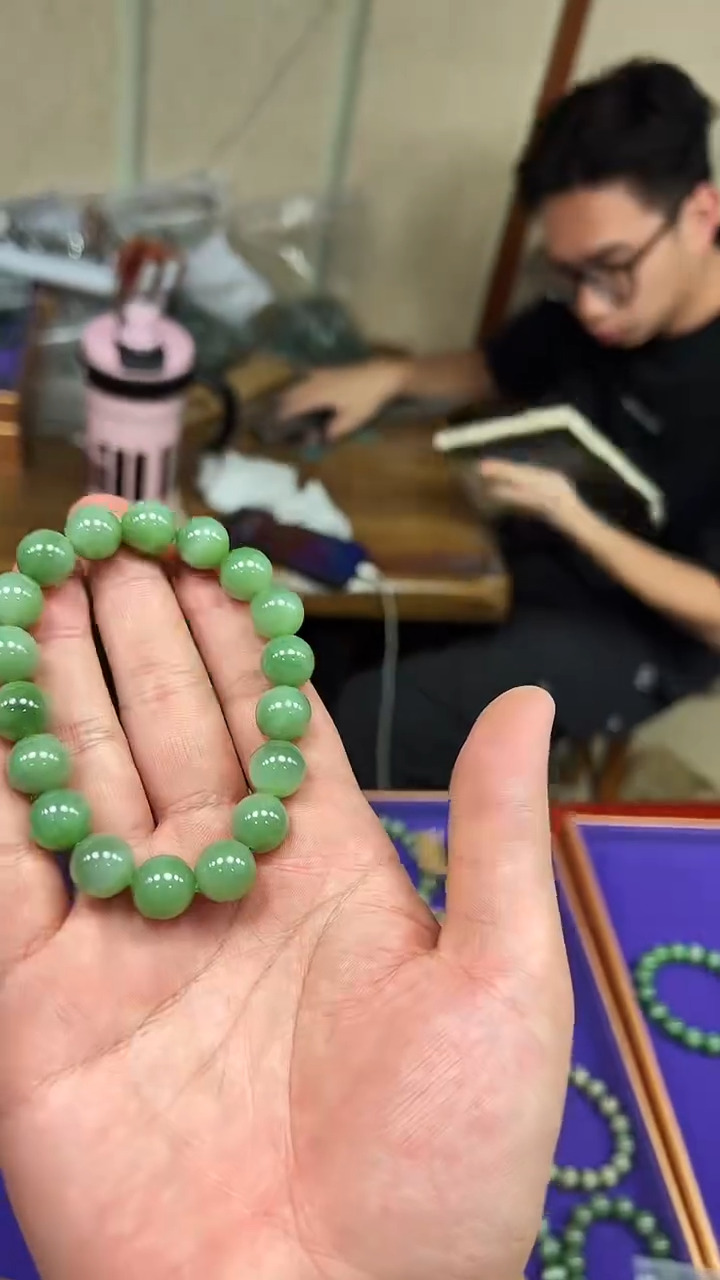 未镶嵌手串和田玉俄料手串卡12