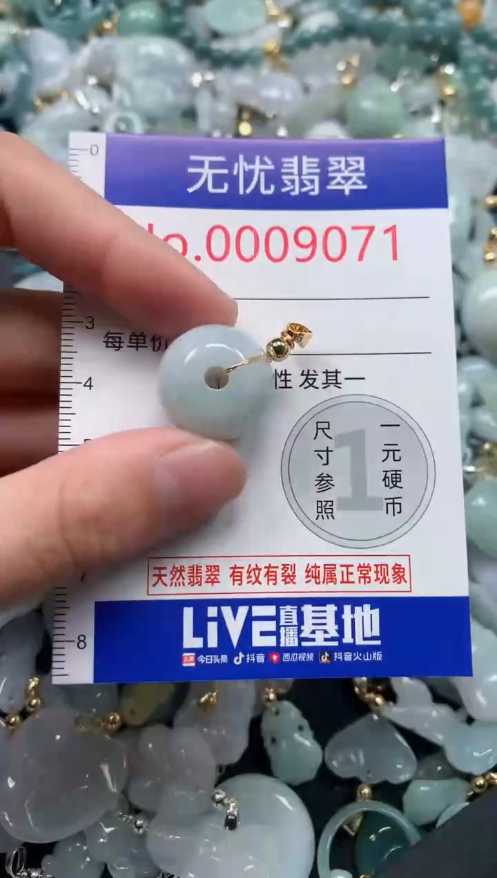 翡翠未镶嵌吊坠(不含链)9071