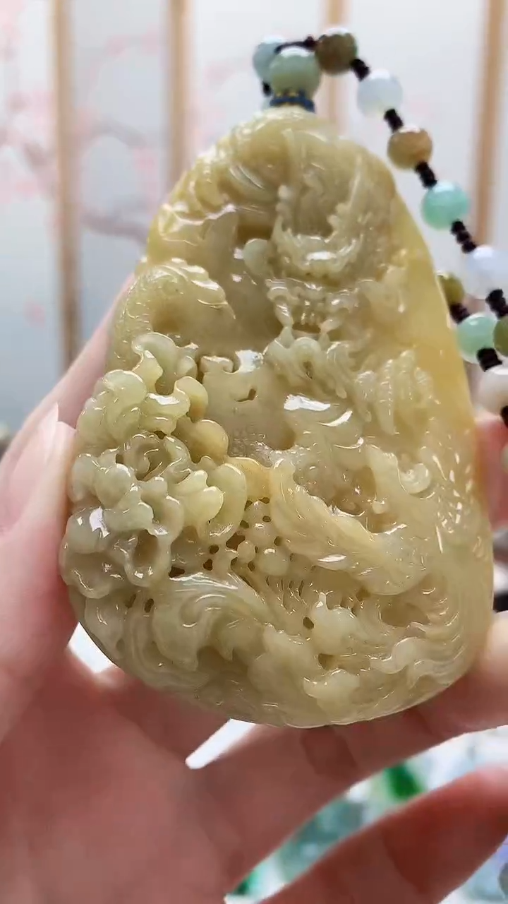 未镶嵌定制翡翠5160ry-毛货挂件