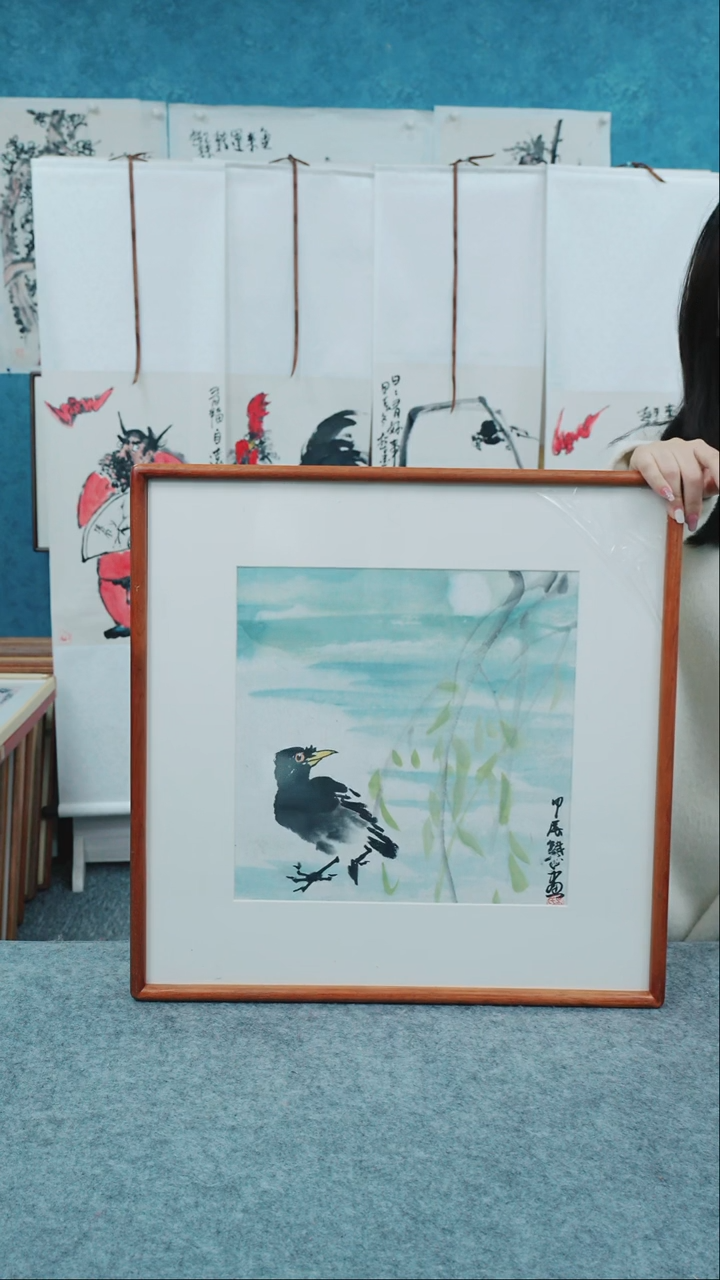 【闪购商品】国画50*50本土老师花鸟