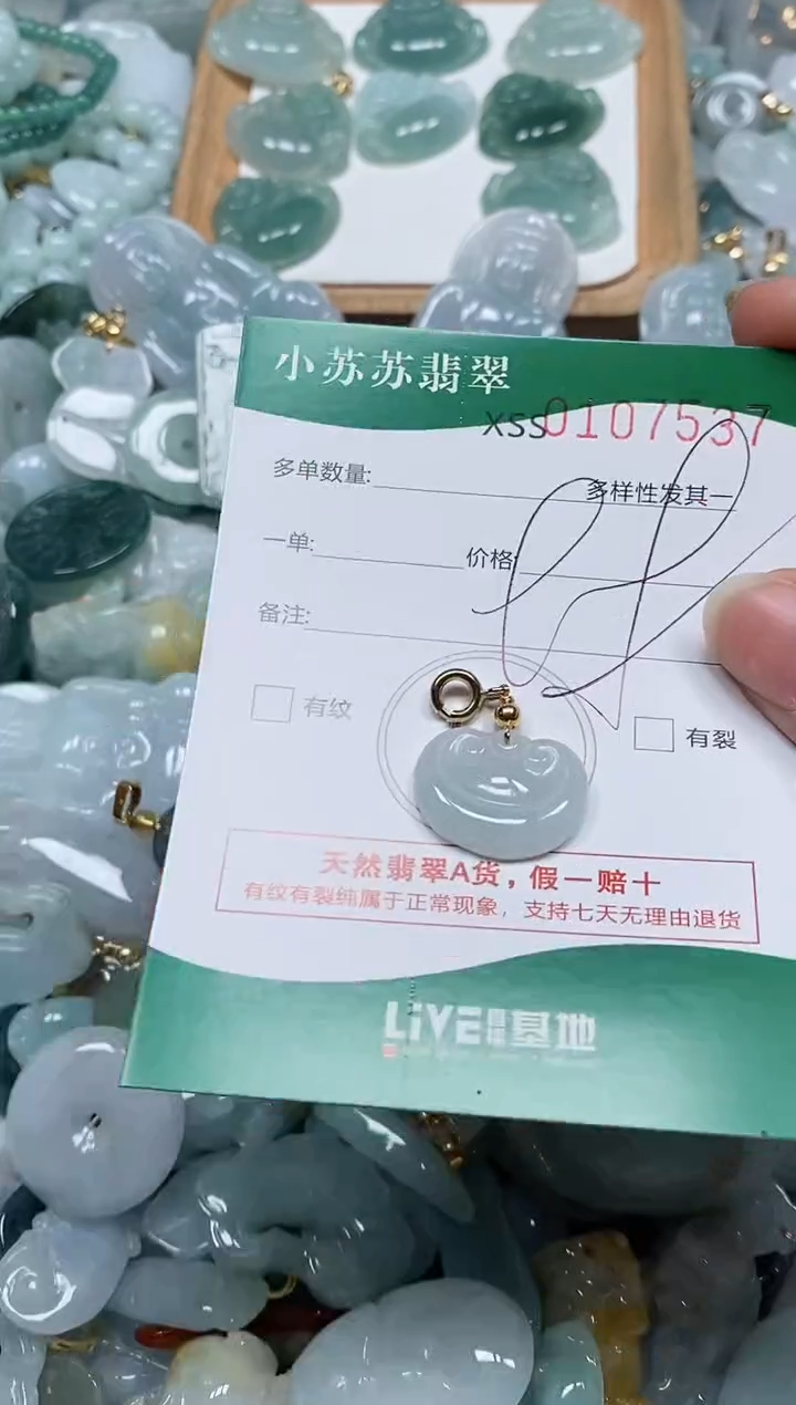 【闪购商品】翡翠颈饰未镶嵌闪购商品0107537