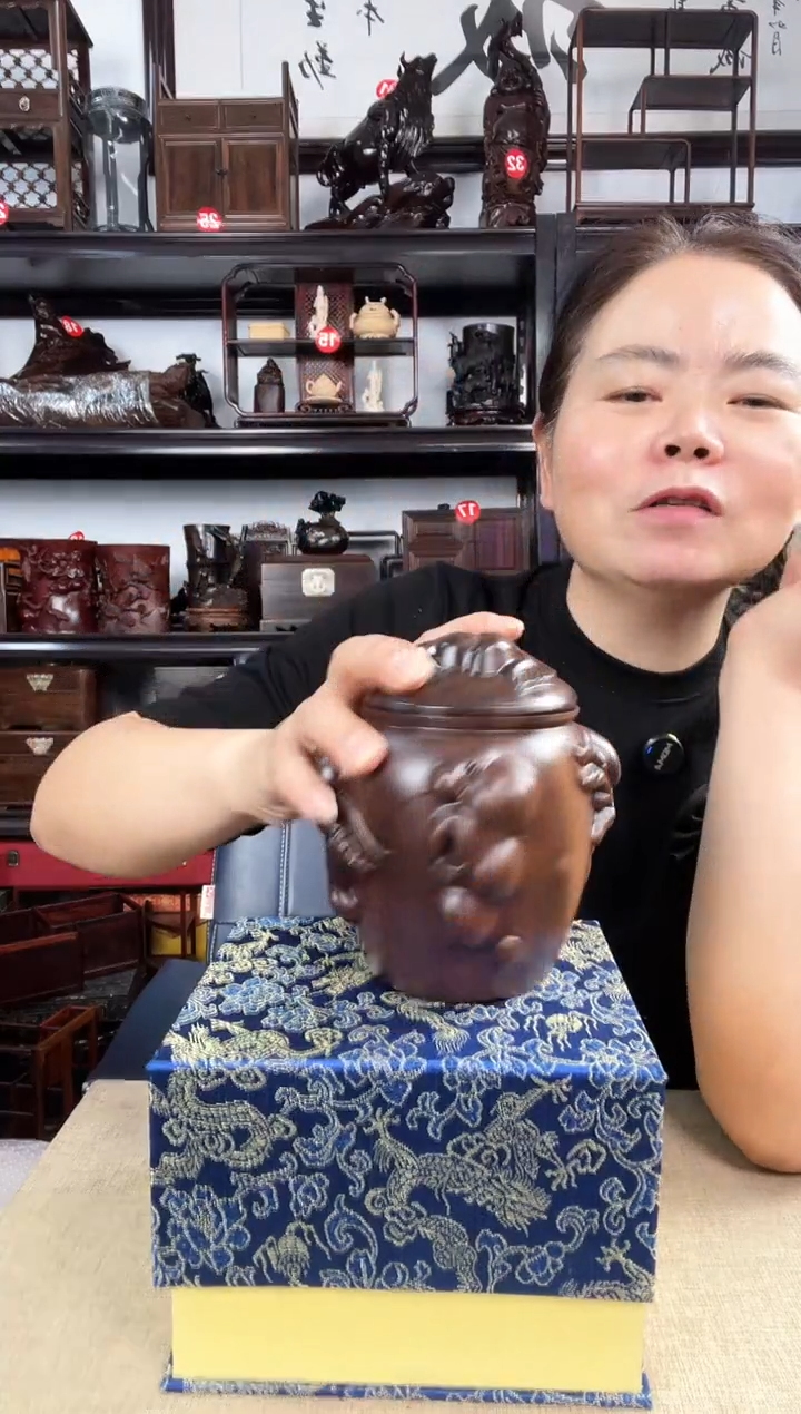 木新款茶叶罐老李红木工艺品