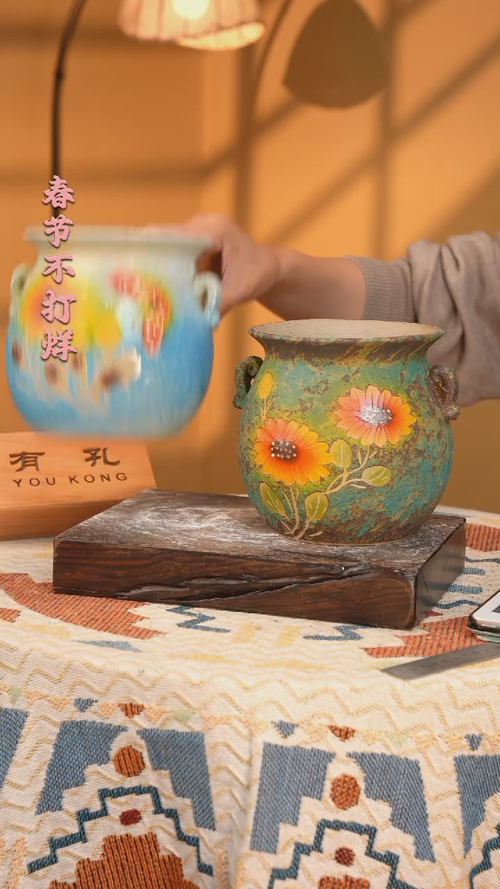 【闪购商品】摆件默认微瑕30-13口15高16有误差