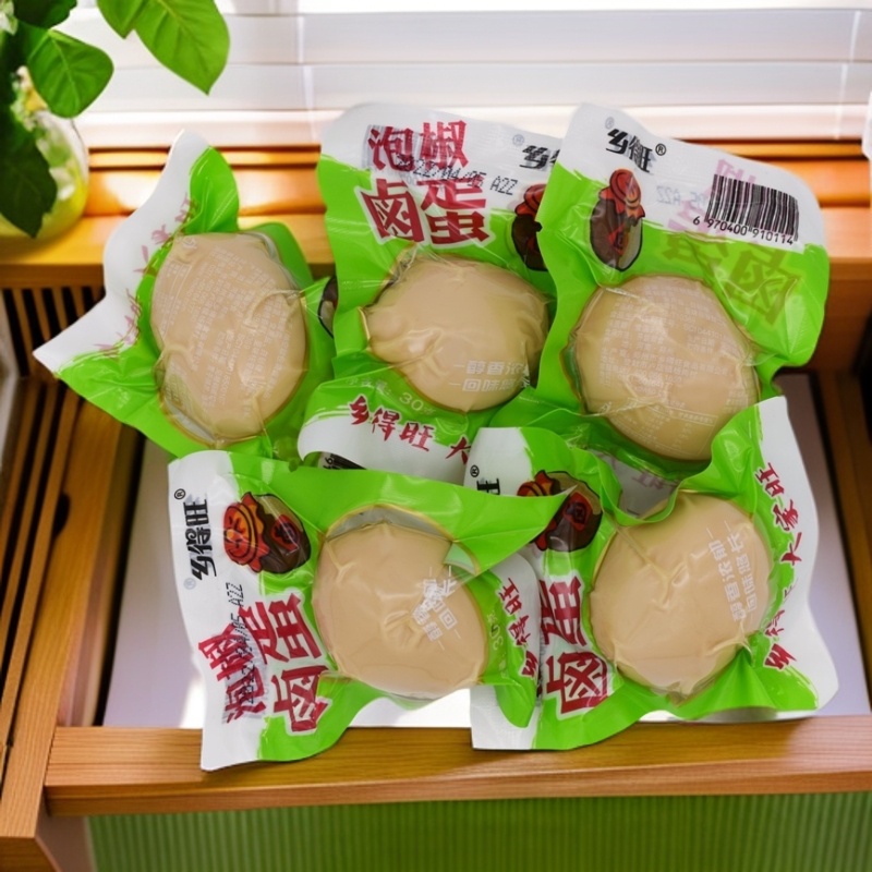 乡得旺泡椒卤蛋30g传统卤蛋