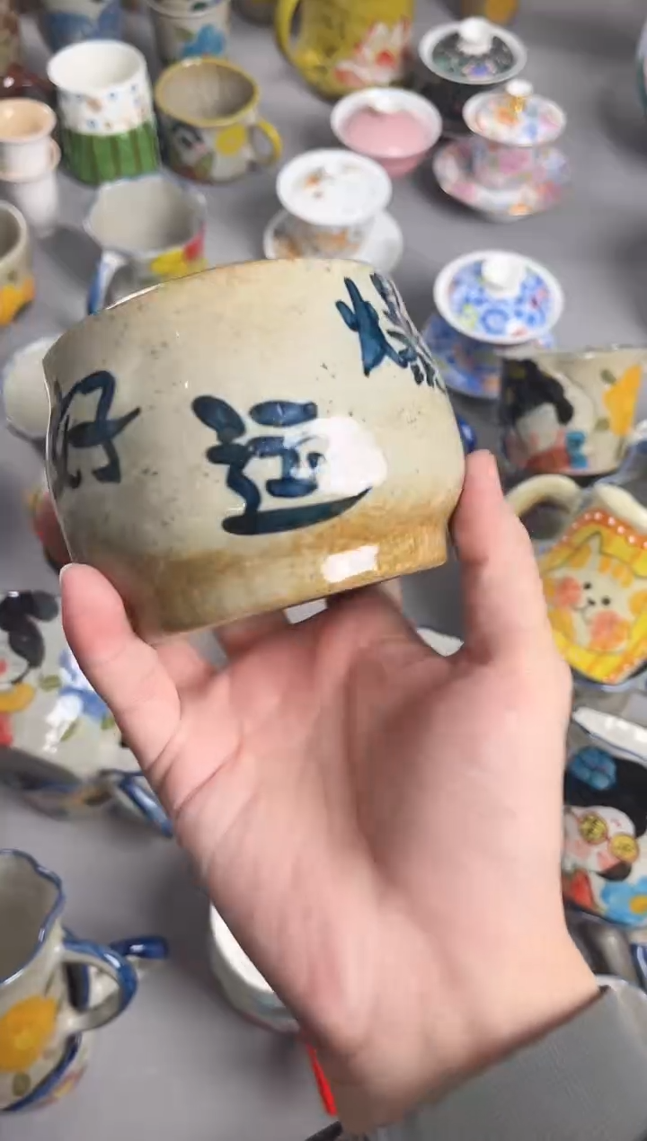 【闪购商品】瓷片手绘高温釉下彩