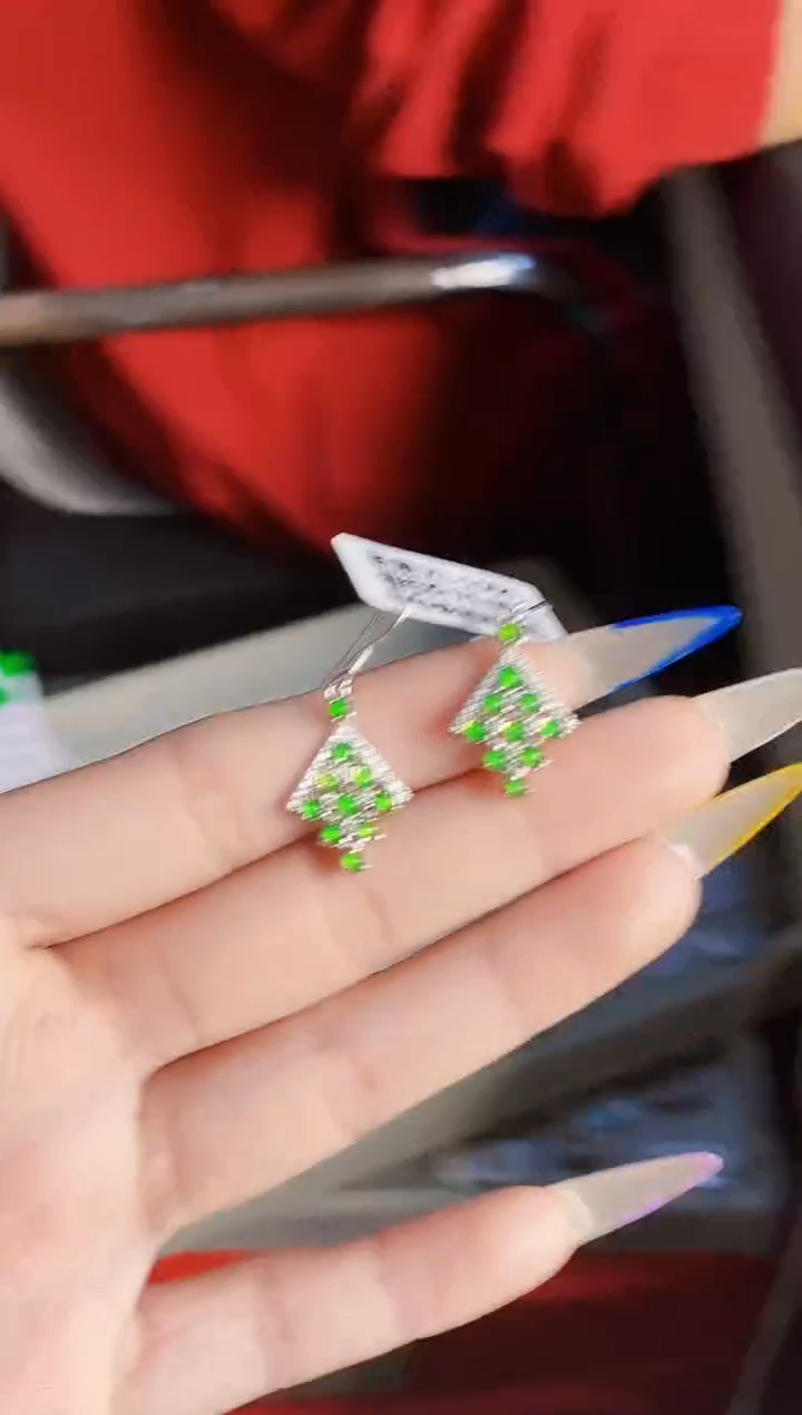 银S925镶嵌戒指翡翠4073