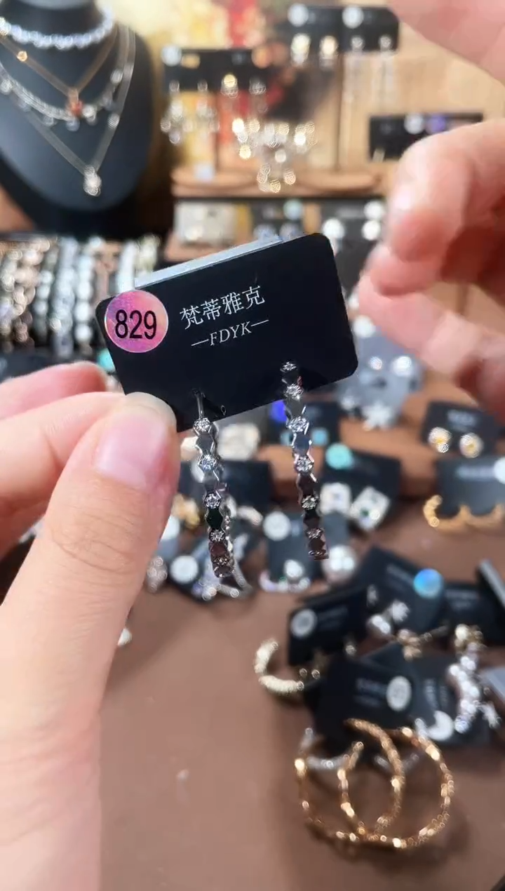 合金925银锆石梵829