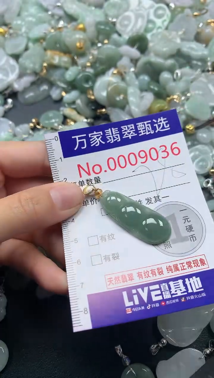 吊坠(不含链)未镶嵌翡翠9036