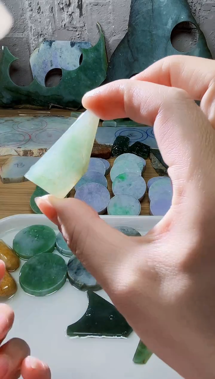 裸石翡翠天然翡翠A货613