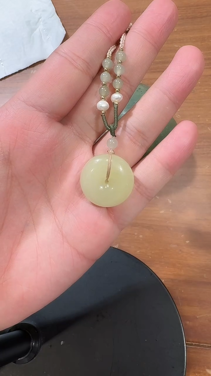 【闪购商品】和田玉吊坠未镶嵌1422黄口平安扣