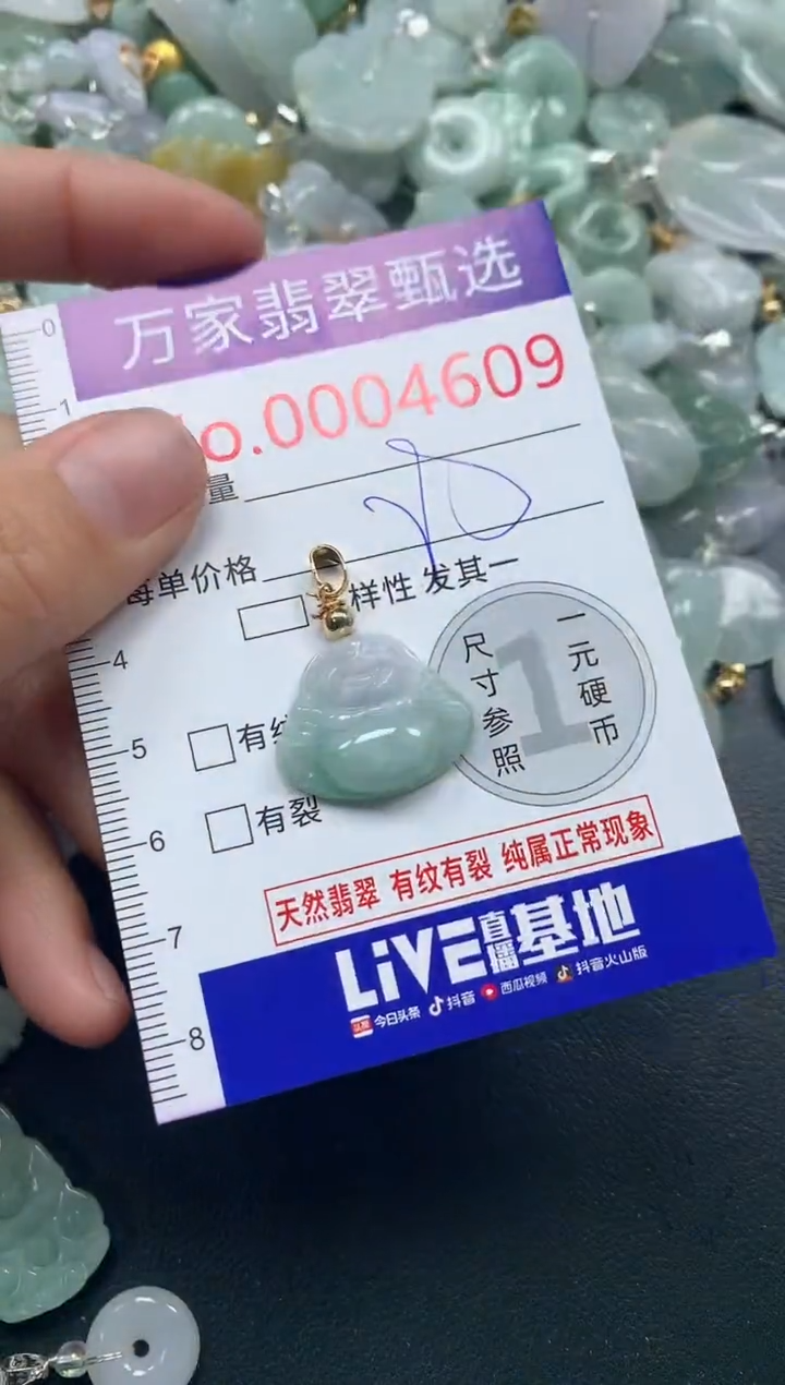 吊坠(不含链)未镶嵌翡翠4609