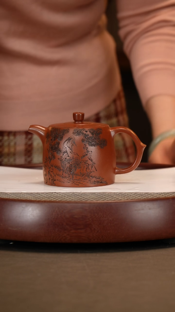 【闪购商品】紫砂茶壶【徐晓梅】大红袍井栏