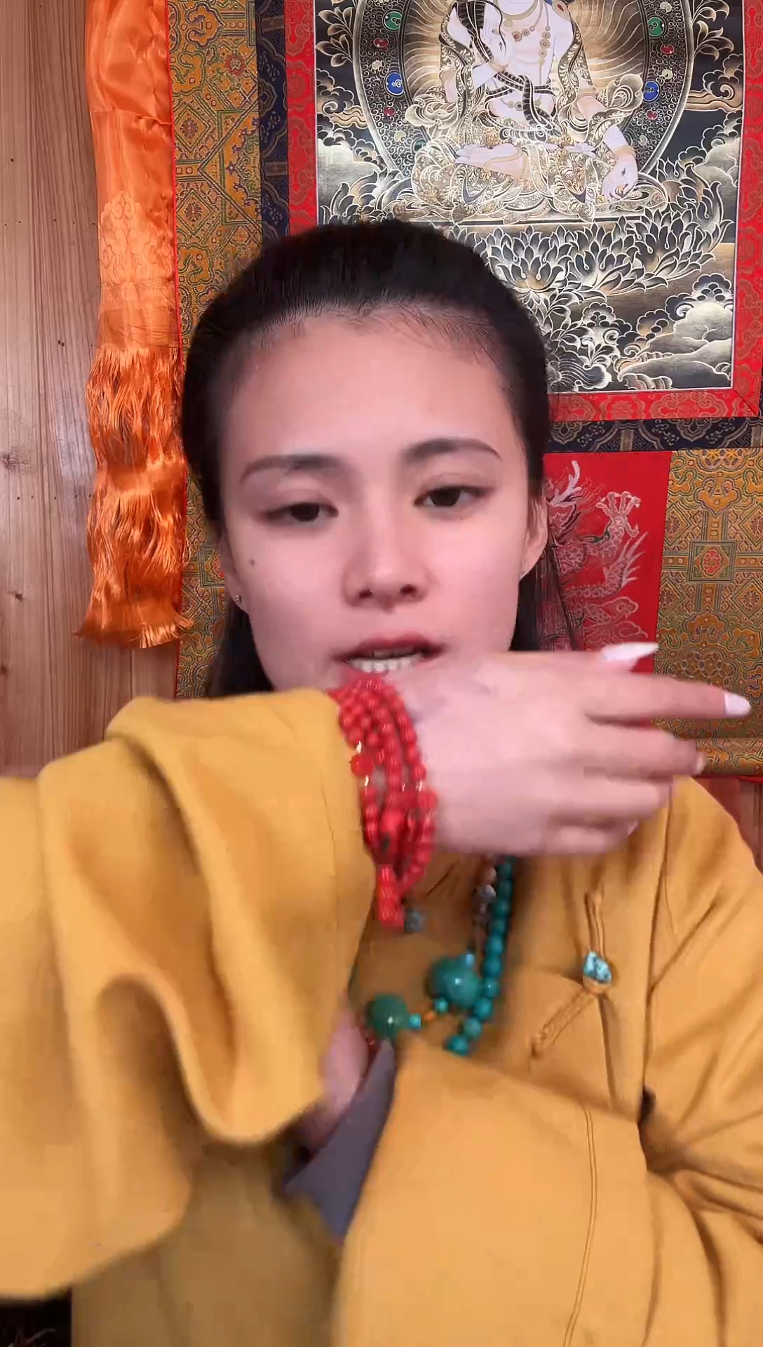 铁合金花岗石藏式风格珠串