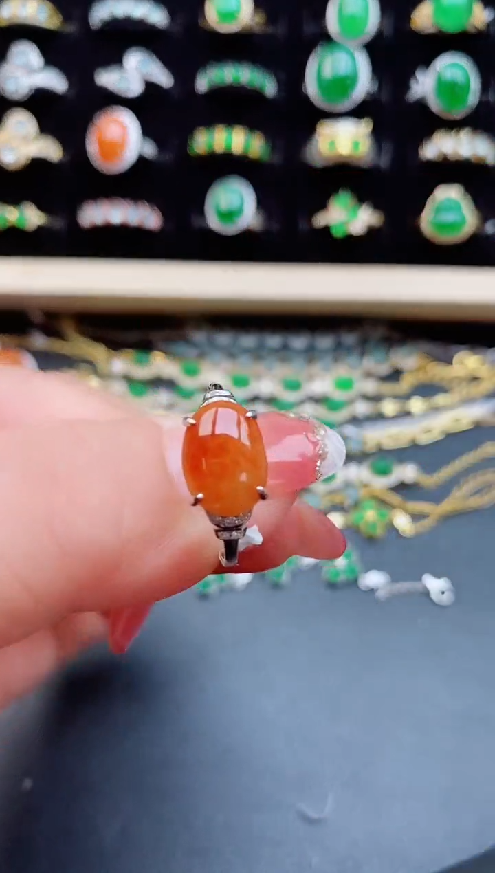 【闪购商品】翡翠戒指银S925镶嵌1212